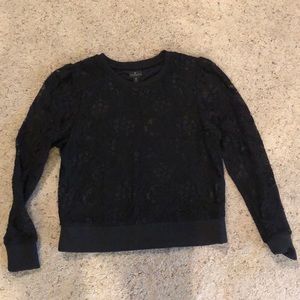 Sheer Lace longsleeve blouse